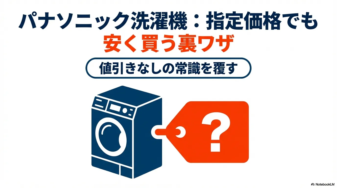 パナソニック洗濯機の指定価格と値下げ時期は？安く買うコツを解説