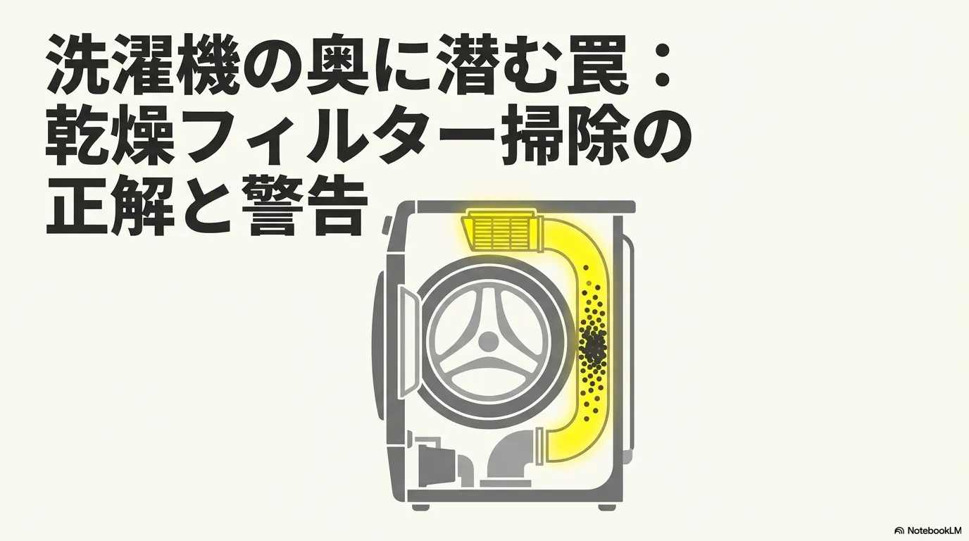 パナソニック洗濯機の乾燥フィルター奥の掃除とトラブル解決法